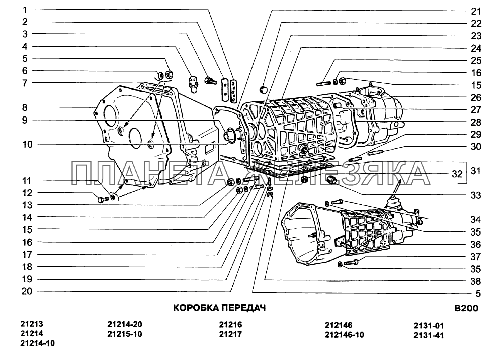 Коробка передач ВАЗ-21213-214i